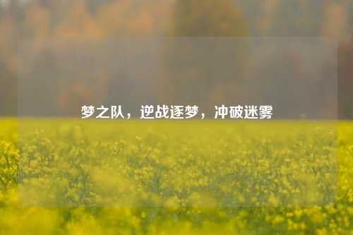 梦之队，逆战逐梦，冲破迷雾