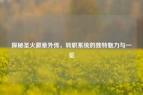 探秘圣火徽章外传，转职系统的独特魅力与一览