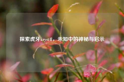 探索虎牙kryst4l，未知中的神秘与启示