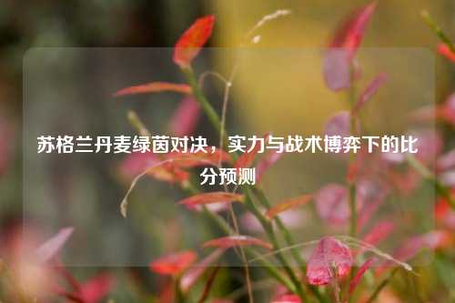 苏格兰丹麦绿茵对决，实力与战术博弈下的比分预测