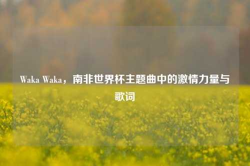 Waka Waka，南非世界杯主题曲中的激情力量与歌词