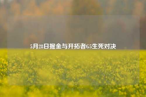 5月28日掘金与开拓者G5生死对决
