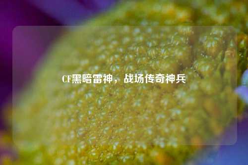 CF黑暗雷神，战场传奇神兵
