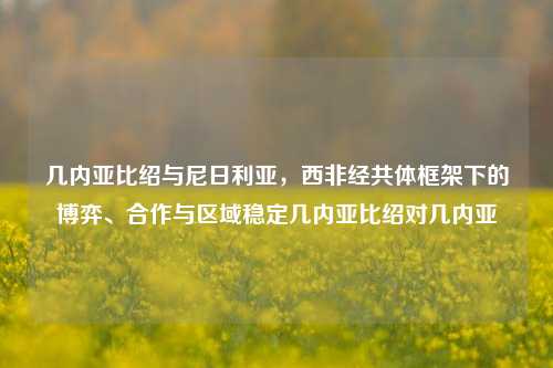 几内亚比绍与尼日利亚，西非经共体框架下的博弈、合作与区域稳定几内亚比绍对几内亚
