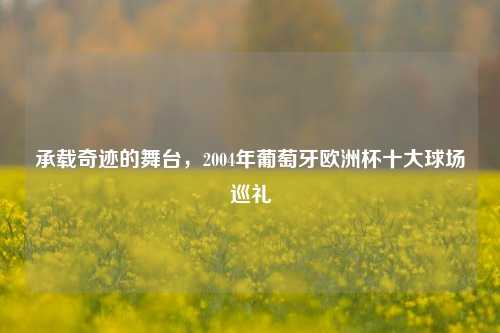 承载奇迹的舞台，2004年葡萄牙欧洲杯十大球场巡礼