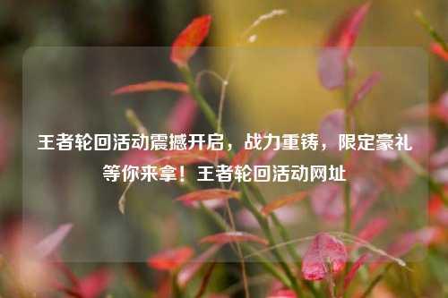 王者轮回活动震撼开启，战力重铸，限定豪礼等你来拿！王者轮回活动网址