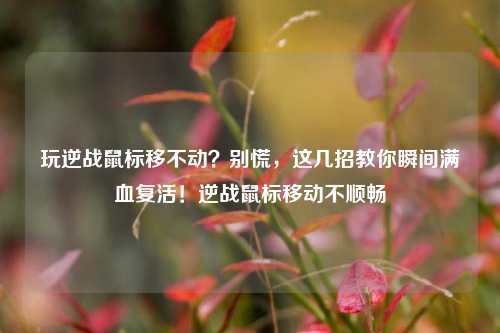 玩逆战鼠标移不动？别慌，这几招教你瞬间满血复活！逆战鼠标移动不顺畅