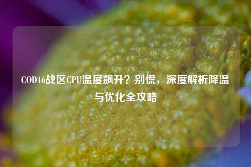 COD16战区CPU温度飙升？别慌，深度解析降温与优化全攻略