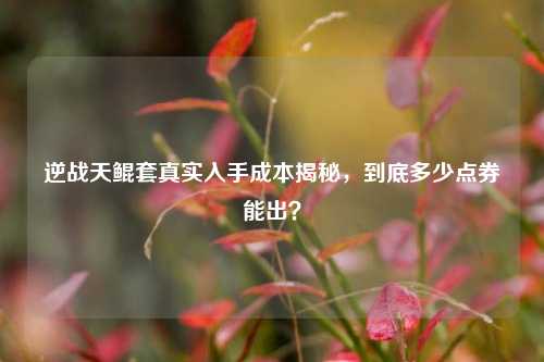 逆战天鲲套真实入手成本揭秘，到底多少点券能出？