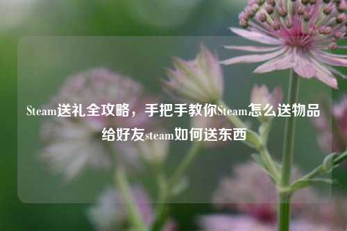 Steam送礼全攻略，手把手教你Steam怎么送物品给好友steam如何送东西