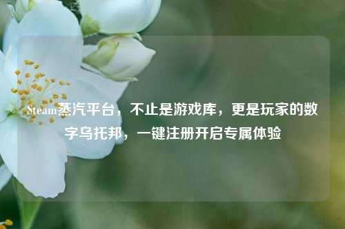 Steam蒸汽平台，不止是游戏库，更是玩家的数字乌托邦，一键注册开启专属体验