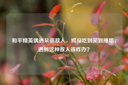 和平精英偶遇呆萌敌人,鸡没吃到笑到捶墙,遇到这种敌人该咋办?