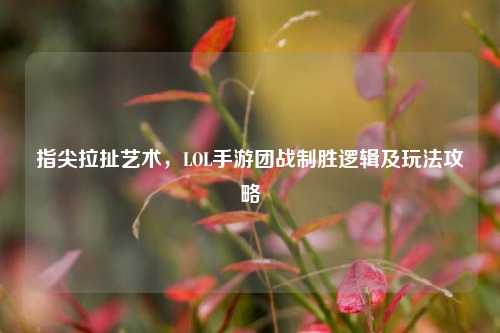 指尖拉扯艺术，LOL手游团战制胜逻辑及玩法攻略