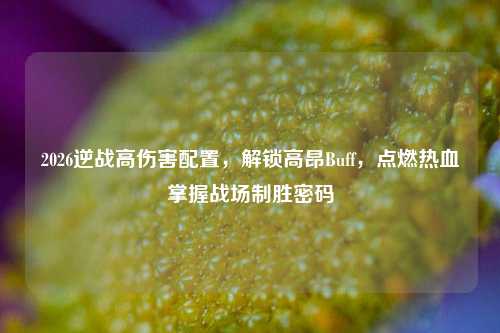 2026逆战高伤害配置，解锁高昂Buff，点燃热血掌握战场制胜密码