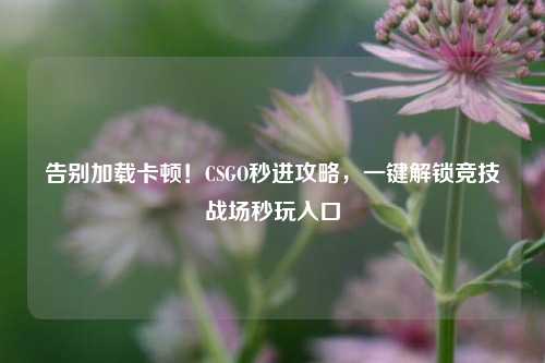 告别加载卡顿!CSGO秒进攻略,一键解锁竞技战场秒玩入口