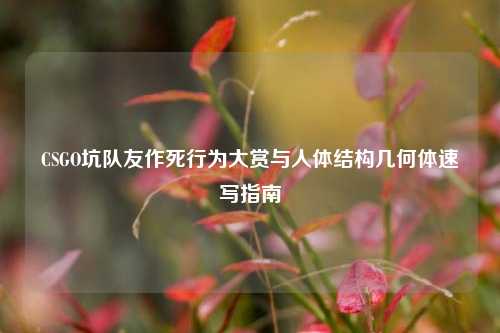 CSGO坑队友作死行为大赏与人体结构几何体速写指南