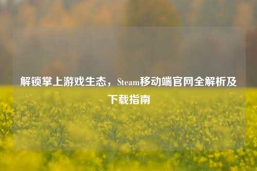 解锁掌上游戏生态，Steam移动端官网全解析及下载指南