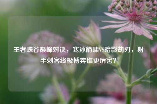 王者峡谷巅峰对决,寒冰箭啸VS暗影劫刃,射手刺客终极博弈谁更厉害?