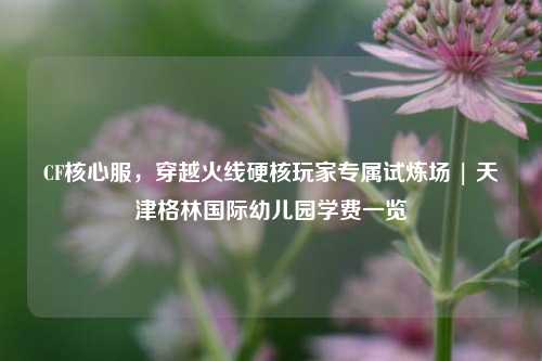 CF核心服，穿越火线硬核玩家专属试炼场 | 天津格林国际幼儿园学费一览