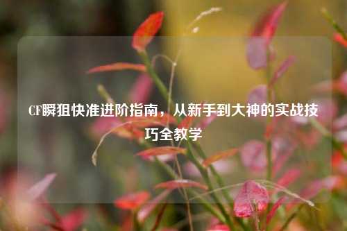 CF瞬狙快准进阶指南，从新手到大神的实战技巧全教学