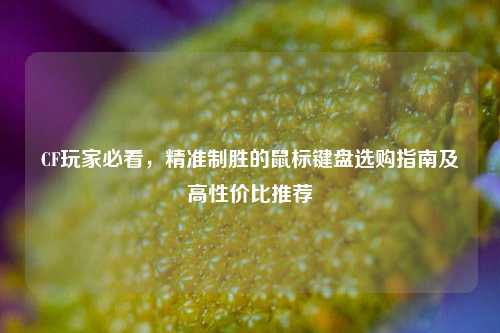 CF玩家必看,精准制胜的鼠标键盘选购指南及高性价比推荐