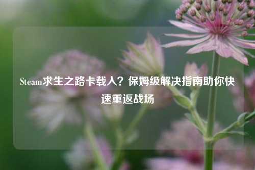 Steam求生之路卡载入？保姆级解决指南助你快速重返战场