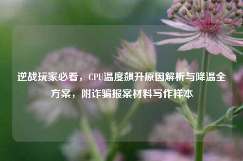 逆战玩家必看，CPU温度飙升原因解析与降温全方案，附诈骗报案材料写作样本