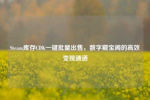 Steam库存CDK一键批量出售，数字藏宝阁的高效变现通道
