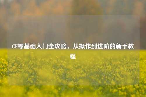 CF零基础入门全攻略，从操作到进阶的新手教程
