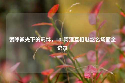 裂隙微光下的羁绊，LOL阿狸互相魅惑名场面全记录