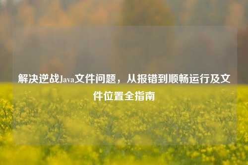 解决逆战Java文件问题，从报错到顺畅运行及文件位置全指南