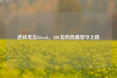 逆战龙五lifewnl，ADC位的热血坚守之路