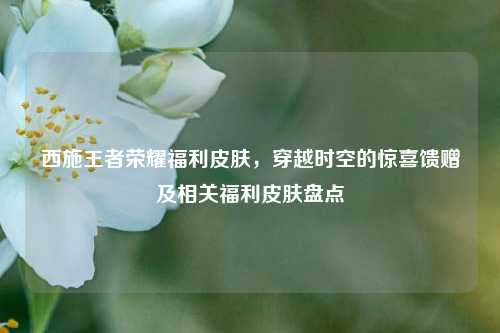 西施王者荣耀福利皮肤，穿越时空的惊喜馈赠及相关福利皮肤盘点